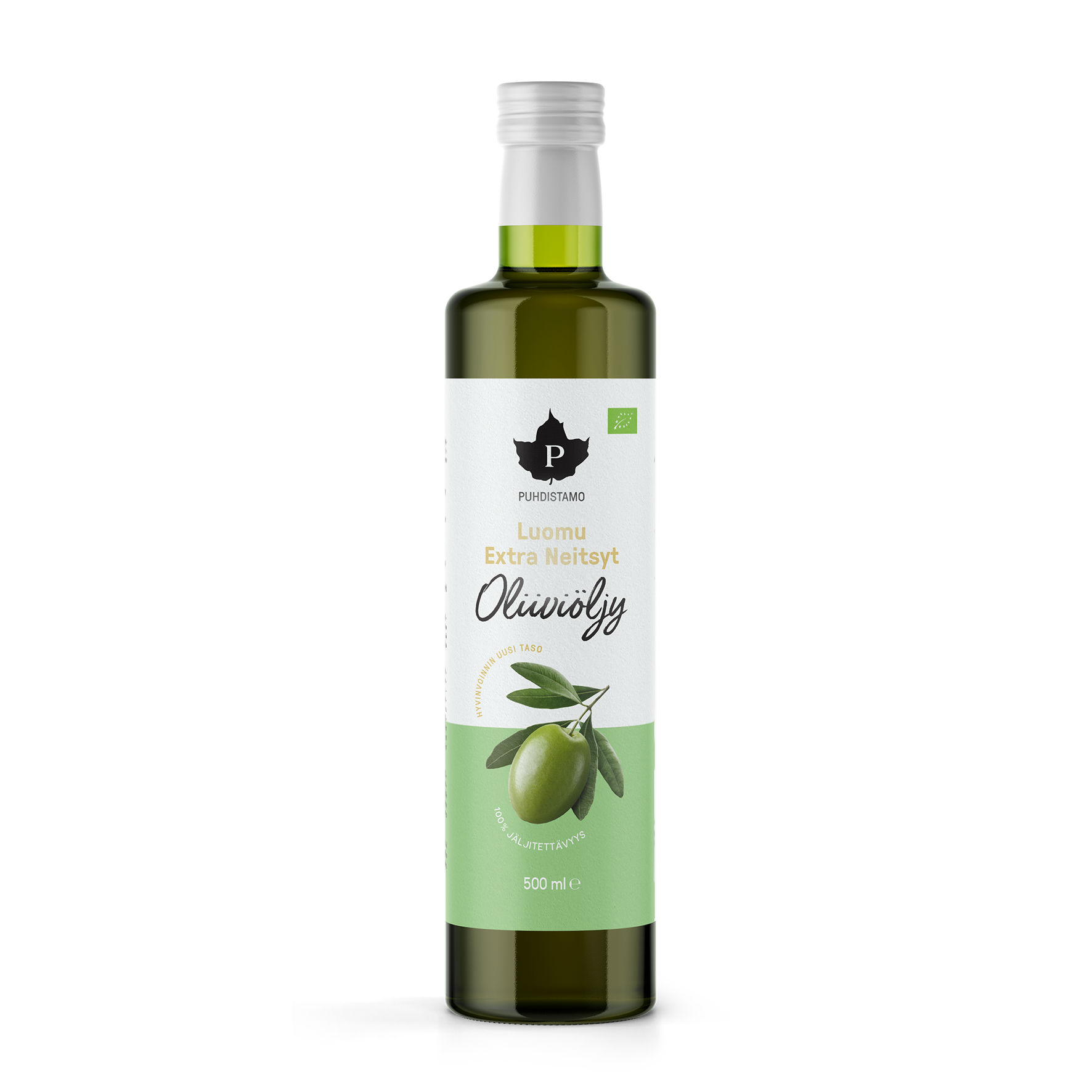 Puhdistamo Extra Neitsyt Oliiviöljy, luomu 500 ml